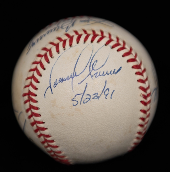 Philadelphia Phillies Perfect Game Signed Baseball w. Roy Halladay, Tommy Greene, Rick Wise, Jim Bunning, Terry Mulholland, +(JSA Auction Letter)