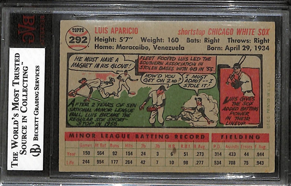 1956 Topps Luis Aparicio Rookie Card #292 Graded BVG 5