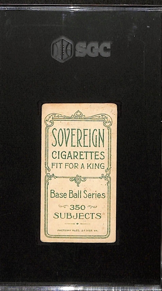 1910 T206 Chief Myers (Fielding) w. Sovereign Back - Graded SGC 3