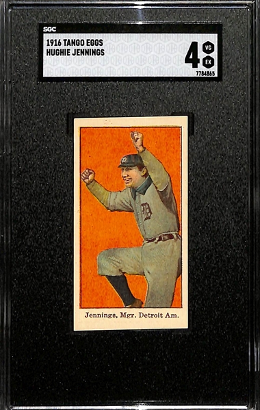 1916 Tango Eggs Hugh Jennings (HOF) Graded SGC 4