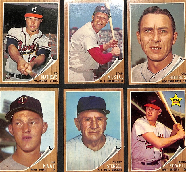 Lot of (160) 1957-'59, 1962 -'63 Topps Baseball Cards w. a 1959 Don Drysdale 
