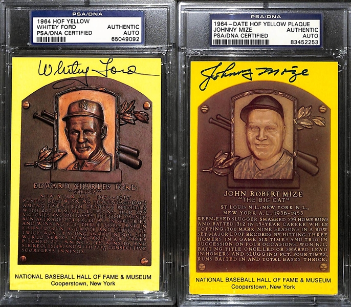 Lot of (6) Signed Baseball Memorabilia inc. Lloyd Warner Cut Signature, Harry Hooper Cut Signature, Rube Marquand Cut Signature, + (All Certified)