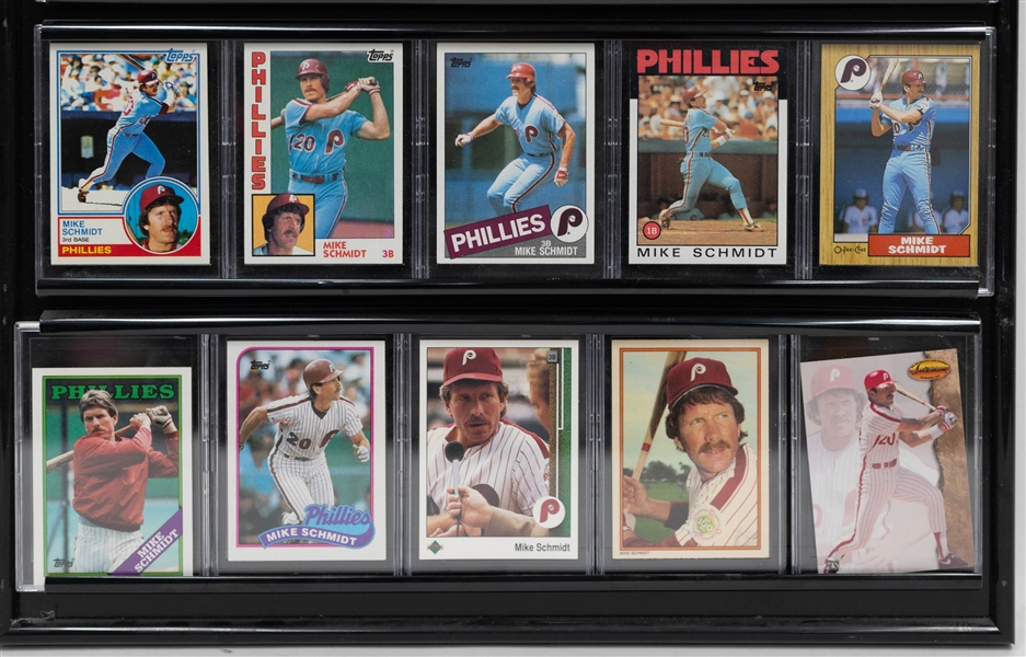 Lot of (20) Mike Schmidt Cards inc. 1973 Topps Rookie, 1974 Topps, 1975 Topps, 1976 Topps, 1978 Topps, +