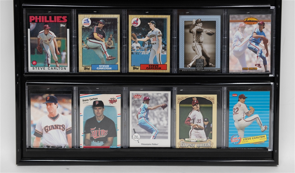 Lot of (20) Steve Carlton Cards inc. 1965 Topps Rookie, 1967 Topps, 1968 Topps, 1969 Topps, +