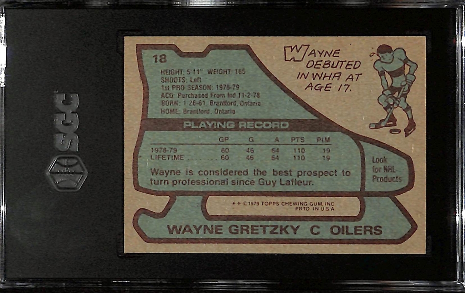 1979-80 Topps Hockey Wayne Gretzky Rookie Card Graded SGC 5.5