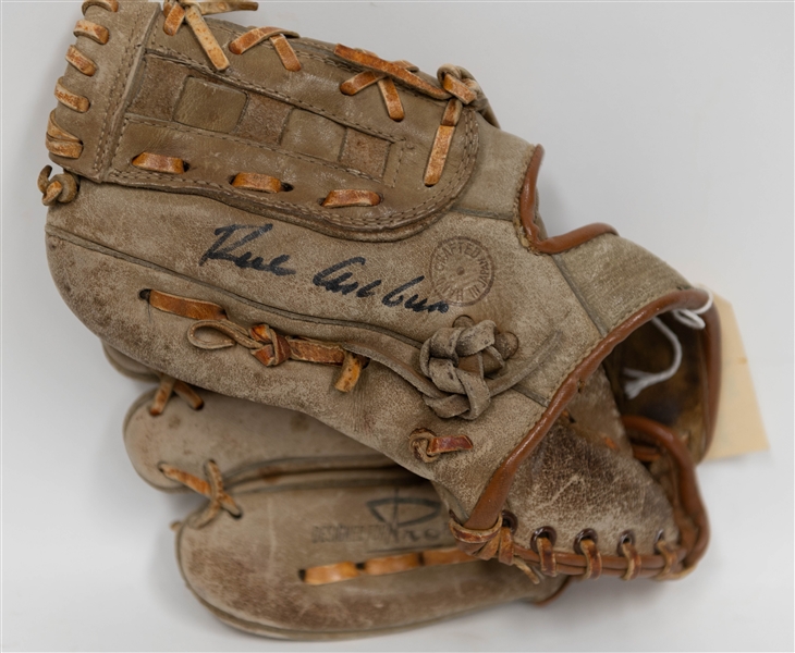 Richie Ashburn Signed Franklin Store Model Baseball Glove + (JSA Auction Letter)