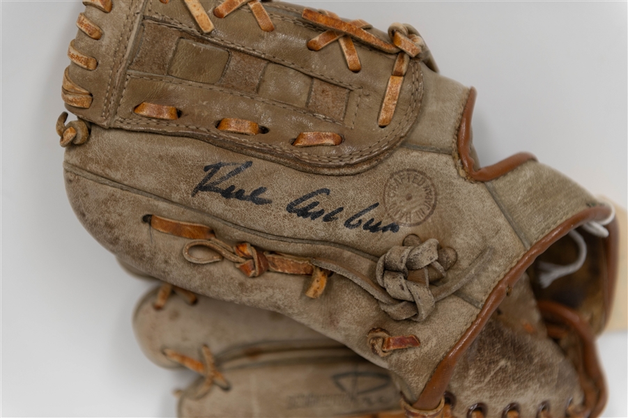 Richie Ashburn Signed Franklin Store Model Baseball Glove + (JSA Auction Letter)