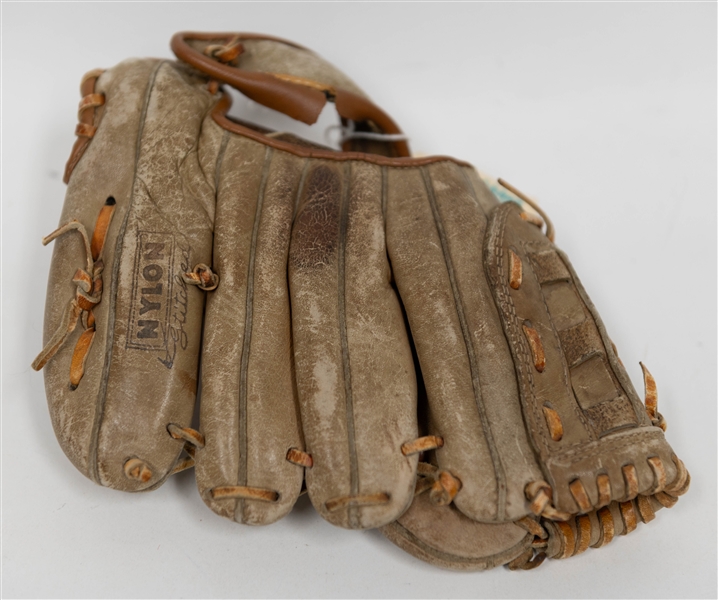 Richie Ashburn Signed Franklin Store Model Baseball Glove + (JSA Auction Letter)