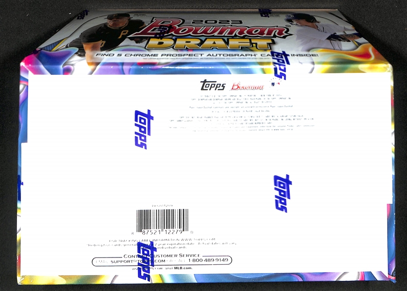 2023 Bowman Draft Super Jumbo Hobby Sealed Box (5 Autographs.  Possible Skenes/Wyatt Langford/Matt Shaw/Max Clark and more Bowman 1st)