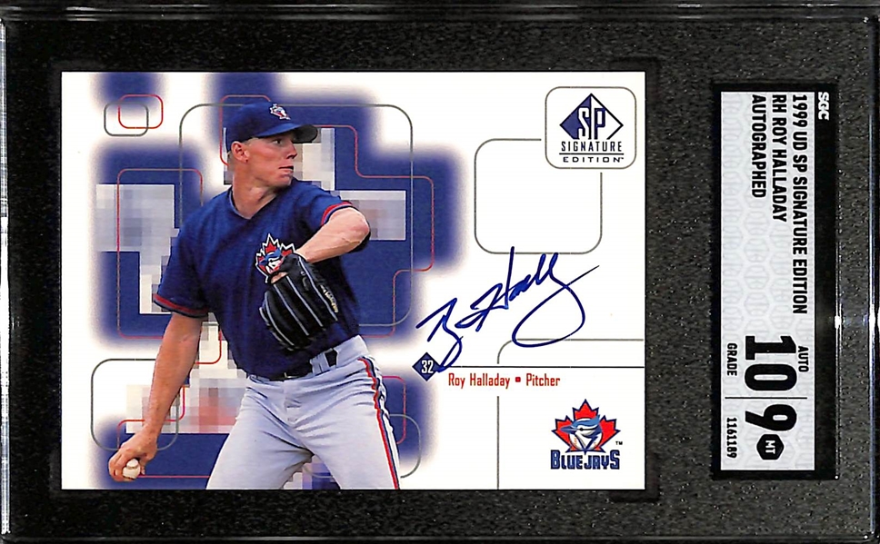 1999 SP Signature Edition Roy Halladay Autograph Graded SGC 9 (10 Auto Grade)