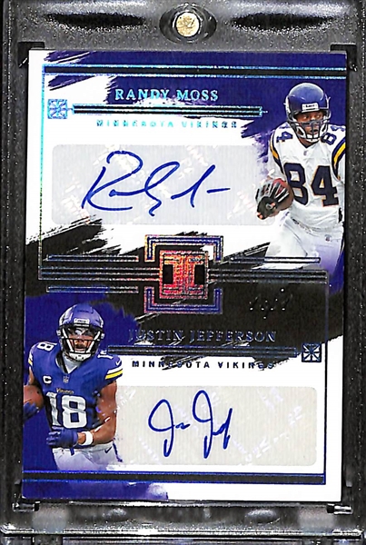 2024 Impeccable Randy Moss/Justin Jefferson Autograph (#/1)