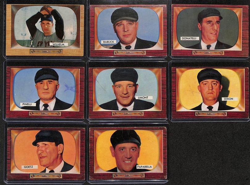 Lot of (330) Assorted 1955 Bowman Baseball Cards w. Roy Campenella & Ernie Banks