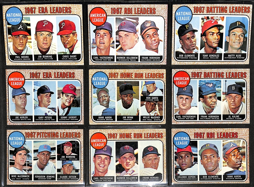1968 Topps Baseball Card Complete Set of 598 Cards w. Koosman/Ryan Rookie Card BVG 5