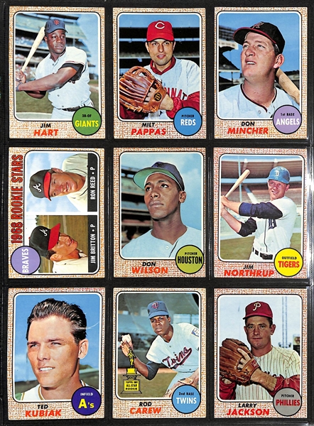 1968 Topps Baseball Card Complete Set of 598 Cards w. Koosman/Ryan Rookie Card BVG 5