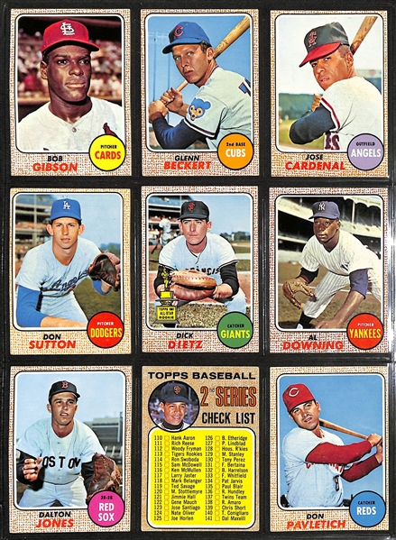 1968 Topps Baseball Card Complete Set of 598 Cards w. Koosman/Ryan Rookie Card BVG 5