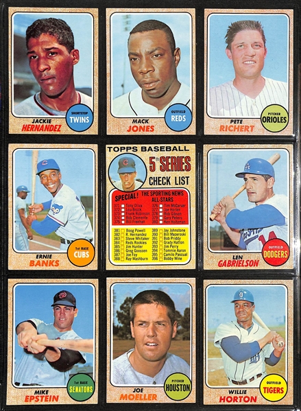 1968 Topps Baseball Card Complete Set of 598 Cards w. Koosman/Ryan Rookie Card BVG 5