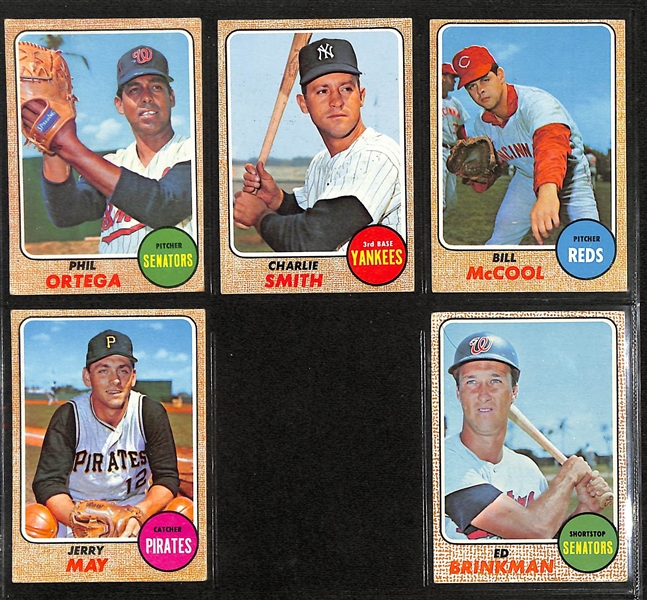 1968 Topps Baseball Card Complete Set of 598 Cards w. Koosman/Ryan Rookie Card BVG 5