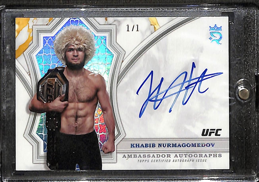 2024 Topps UFC Royalty Platinum Khabib Nurmagomedov Auto #1/1