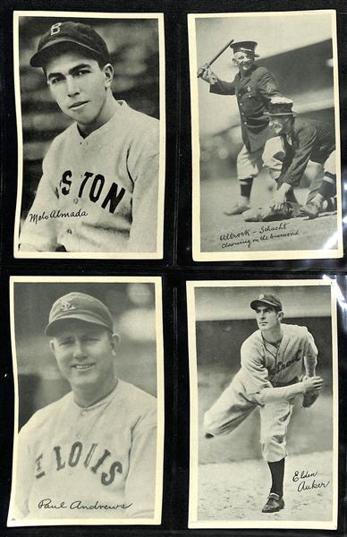 1936 National Chicle Fine Pens R313 Near Complete Set of 101 Cards (Out of 120 Cards in the Set) w. Lefty Gomez