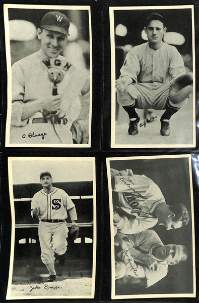 1936 National Chicle Fine Pens R313 Near Complete Set of 101 Cards (Out of 120 Cards in the Set) w. Lefty Gomez