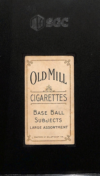 1909-11 T206 Old Mill Cigarettes Ty Cobb (Bat Off Shoulder) Graded SGC 3