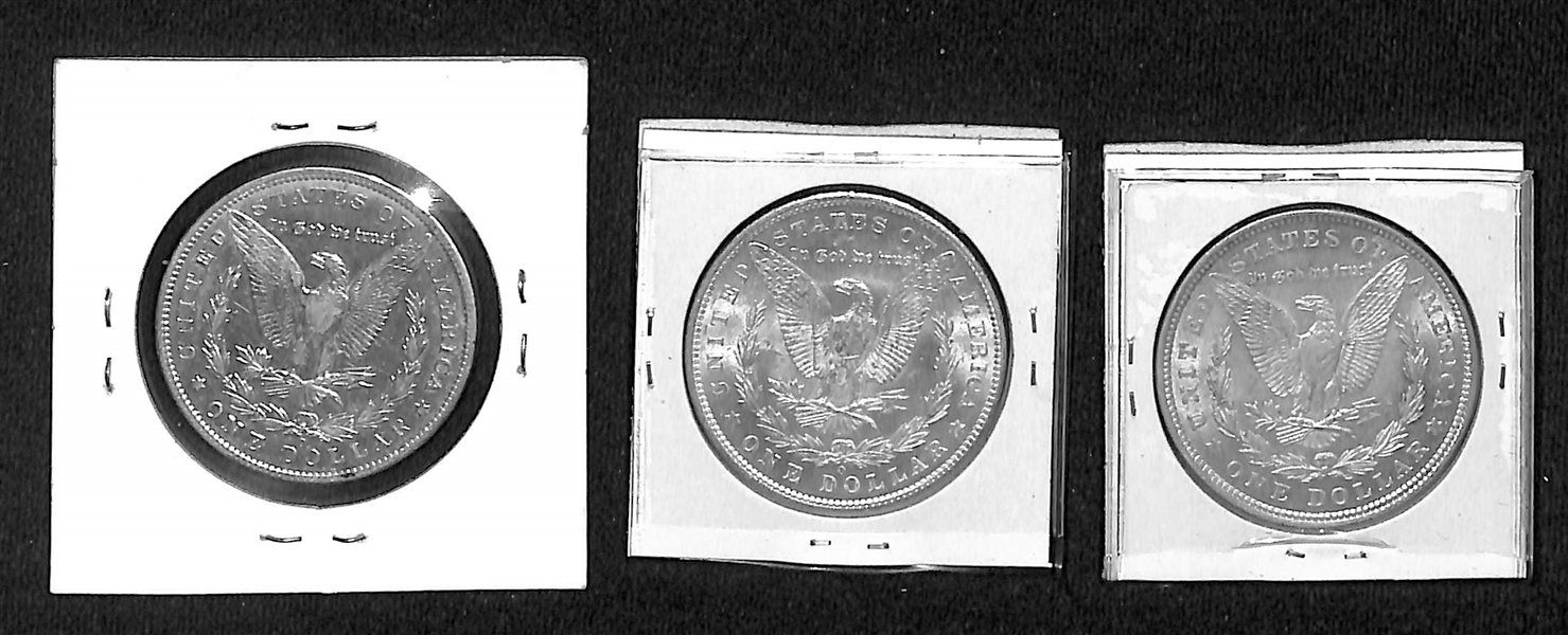 Lot of (3) Morgan Silver Dollars - 1892-O, 1904-O, & 1921