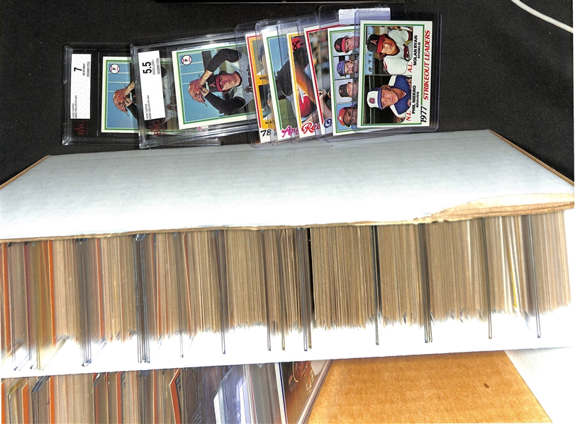 1978 Topps Baseball Card Near Complete Set - 725 of 726 Cards - w. Eddie Murray Rookie