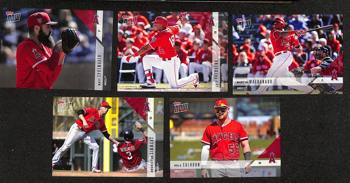 Lot of (50+) 2017 & 2018 Topps Now Baseball Cards w. Ohtani & Judge Rookie Cards & (2) Autographs