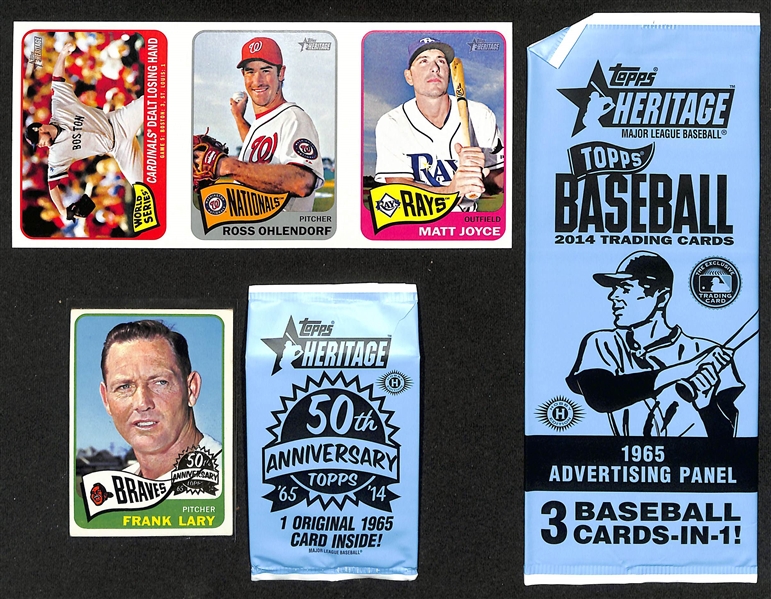 Lot of (750+) 2014 Topps Heritage Baseball Cards w. Mike Trout & Albert Pujols