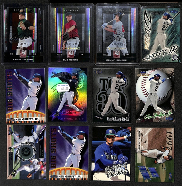 1998 Fleer Ultra Baseball Complete Base Set (Rookies) w. Many Insert Sets (Griffey Jr., Jeter, Bonds, McGwire) & Misc 2008 Donruss Elite Extra Edition cards