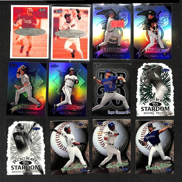 1998 Fleer Ultra Baseball Complete Base Set (Rookies) w. Many Insert Sets (Griffey Jr., Jeter, Bonds, McGwire) & Misc 2008 Donruss Elite Extra Edition cards