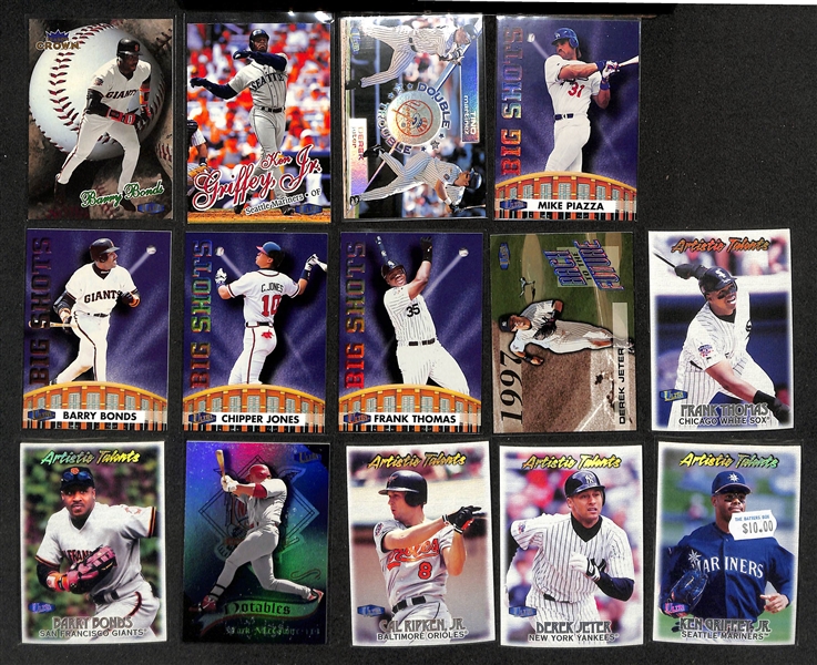 1998 Fleer Ultra Baseball Complete Base Set (Rookies) w. Many Insert Sets (Griffey Jr., Jeter, Bonds, McGwire) & Misc 2008 Donruss Elite Extra Edition cards