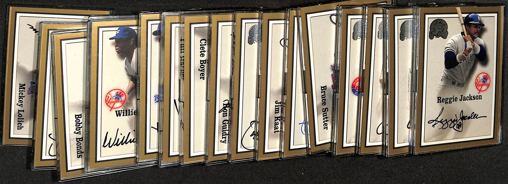 Lot of (17) 2000 Fleer Greats of the Game Autograph Cards w. Reggie Jackson