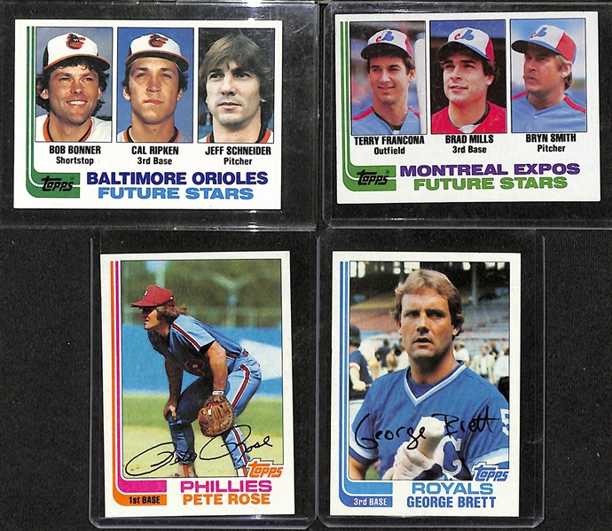 1982 Topps & Topps Traded Complete Sets w. Cal Ripken Jr Regular & Traded Rookie Cards