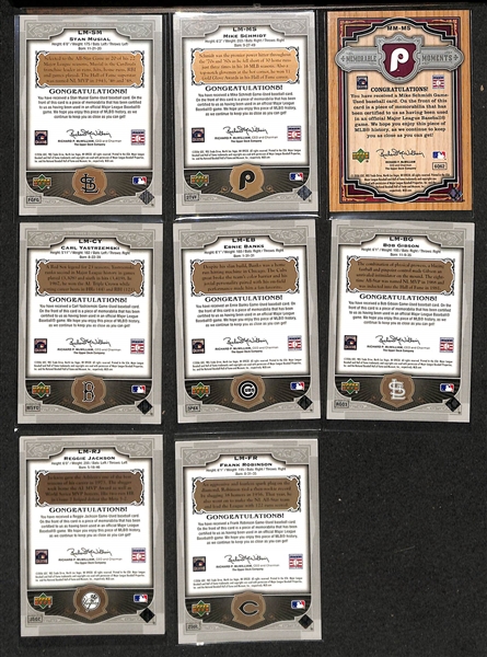 Lot of (30+) 2006 Upper Deck SP Legendary Cuts Game-Used Relic (Bat & Jersey) Numbered Cards w. Stan Musial, Mike Schmidt, +