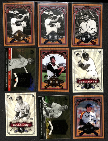2006 Upper Deck SP Legendary Cuts Complete Base Set of 100 Cards w. (95+) Numbered Inserts of Robinson, Wagner, Williams, +