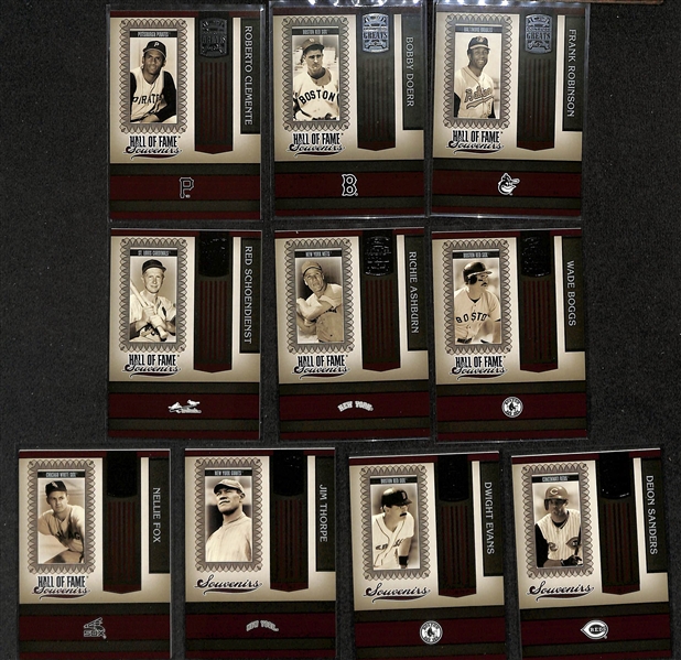 2005 Donruss Greats Baseball (150) Card Complete Set plus Inserts and 10 Autos inc. Johnny Podres, Ralph Kiner, Darryl Strawberry