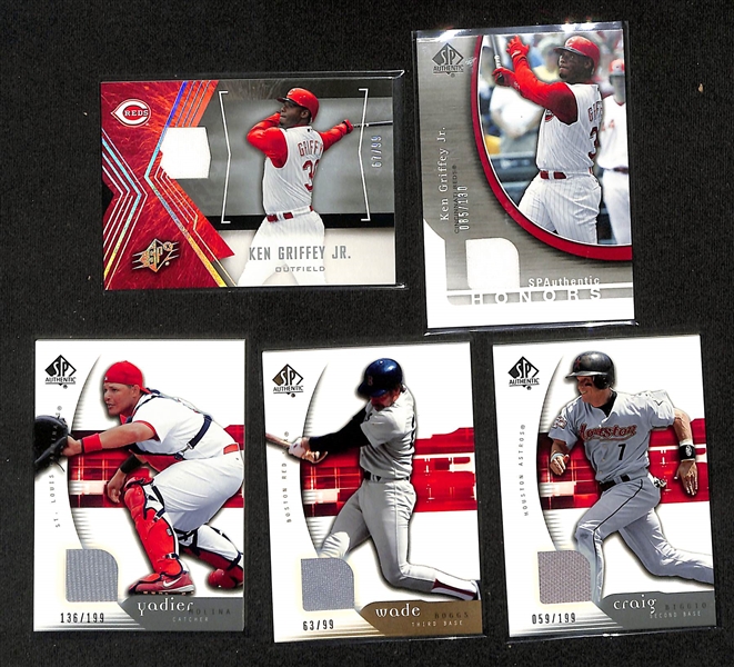 2005 UD SP Authentic Complete Set, 2005 SPx Complete Set w. (46) #d Memorabilia Cars inc. SP Authentic Ken Griffey Jr #/130, Ken Griffey Jr SPx #/99