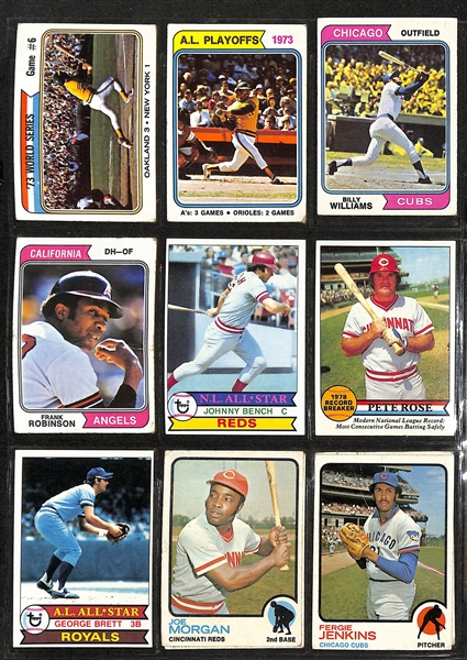 Lot of (250)+ Topps/Fleer Baseball Star Cards 1973-1983 w. (3) 1973 Goose Gossage RC 