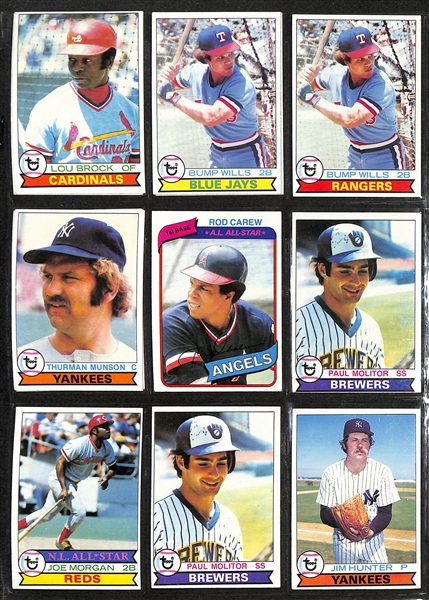 Lot of (250)+ Topps/Fleer Baseball Star Cards 1973-1983 w. (3) 1973 Goose Gossage RC 