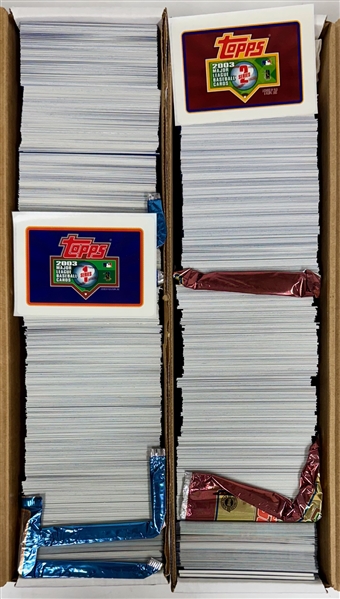 2003 Topps Baseball Complete Set of 720 Cards w. Kevin Youkilis Rookie Card