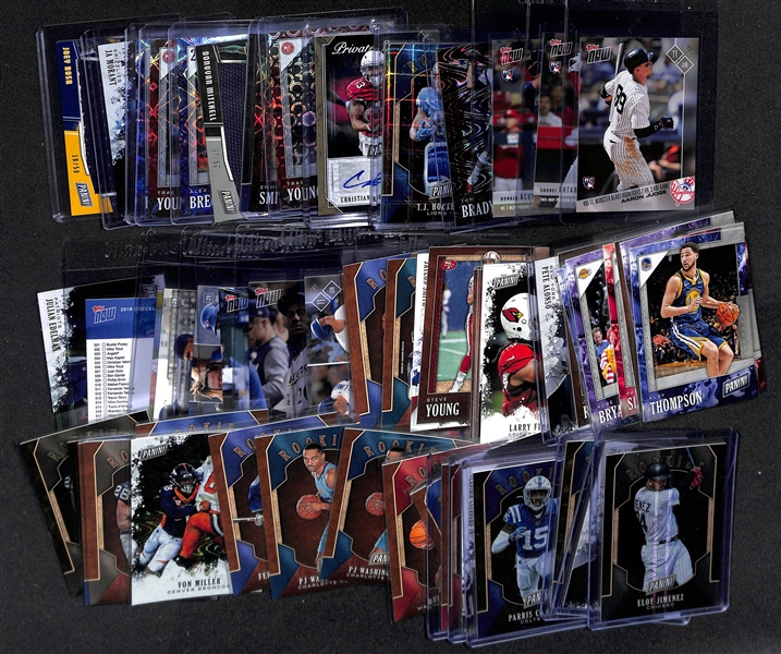 Lot of (70+) Mostly Special Edition Sports Cards Inc. Topps Now & Panini Black Friday Card w. Judge, Ohtani, and Acuna Topps Now Rookies