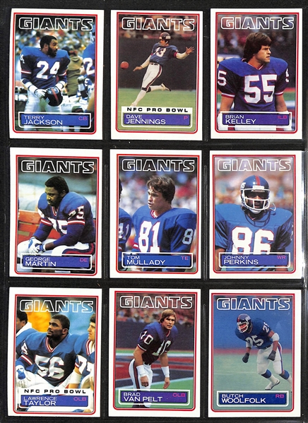 1983 & 1987 Topps Football Complete Sets w. 1983 Marcus Allen Rookie and 1987 Jim Kelly/Doug Flutie/Randall Cunningham Rookie Cards