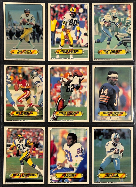 1983 & 1987 Topps Football Complete Sets w. 1983 Marcus Allen Rookie and 1987 Jim Kelly/Doug Flutie/Randall Cunningham Rookie Cards