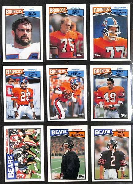 1983 & 1987 Topps Football Complete Sets w. 1983 Marcus Allen Rookie and 1987 Jim Kelly/Doug Flutie/Randall Cunningham Rookie Cards