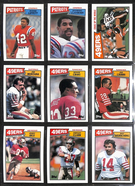1983 & 1987 Topps Football Complete Sets w. 1983 Marcus Allen Rookie and 1987 Jim Kelly/Doug Flutie/Randall Cunningham Rookie Cards
