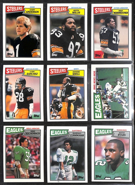 1983 & 1987 Topps Football Complete Sets w. 1983 Marcus Allen Rookie and 1987 Jim Kelly/Doug Flutie/Randall Cunningham Rookie Cards