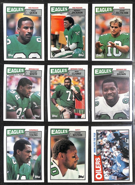 1983 & 1987 Topps Football Complete Sets w. 1983 Marcus Allen Rookie and 1987 Jim Kelly/Doug Flutie/Randall Cunningham Rookie Cards