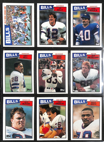 1983 & 1987 Topps Football Complete Sets w. 1983 Marcus Allen Rookie and 1987 Jim Kelly/Doug Flutie/Randall Cunningham Rookie Cards