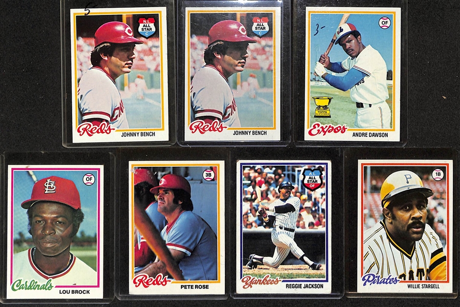 Lot of (100)+ 1976 Topps Baseball Cards & (500)+ 1978 Topps Baseball Cards w. 1976 George Brett